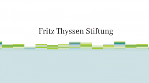 Fritz Thyssen Stiftung with colored rectangles underneath